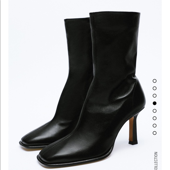 Zara cow leather boots bloggers fav - Picture 2 of 9